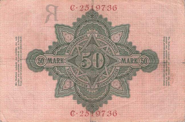 50 Mark 1910 ro.42 A/A